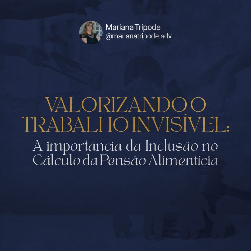 Sabia que o trabalho doméstico e de cuidados não remunerado é essencial para nossas famílias e para a sociedade? 💪✨ Infelizmente, muitas vezes, ele é invisível e subvalorizado, especialmente quando falamos de pensão alimentícia. 😔 Mas nós, advogadas que atuamos com perspectiva de gênero e justiça social, acreditamos que é crucial incluir o trabalho doméstico e de cuidados no cálculo da pensão alimentícia. 🤝💕 👉 Reconhecendo o Trabalho Invisível: O trabalho doméstico e de cuidados não remunerado despendido pelas mães é frequentemente ignorado ou subestimado. Mas sabemos que essas tarefas são essenciais para o bem-estar e desenvolvimento dos filhos. É hora de valorizar essa contribuição! 💪💚 👉 Promovendo a Equidade na Divisão de Responsabilidades: Ao incluir o trabalho doméstico e de cuidados no cálculo da pensão alimentícia, estamos incentivando uma divisão mais justa entre pais e mães. Isso reduz a sobrecarga materna e fortalece os laços parentais. Vamos promover uma criação mais igualitária! 🙌🌈 👉 Considerando as Necessidades da Criança: Ao valorizar o trabalho invisível, colocamos as necessidades da criança em primeiro lugar. Garantir recursos adequados para cobrir os custos associados a esse trabalho é essencial para o desenvolvimento saudável dos filhos. Vamos proteger o interesse das crianças! 🌟💙 A inclusão do trabalho doméstico e de cuidados não remunerado no cálculo da pensão alimentícia é um passo importante para uma sociedade mais justa e igualitária. 💕✨ Vamos valorizar o trabalho invisível e garantir que nenhuma contribuição seja deixada de lado. Junte-se a nós nessa luta pela inclusão e justiça de gênero! 🌍🤝💚